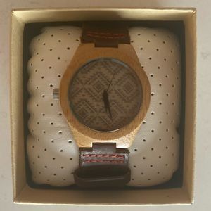 Tree Hut Designs Wooden & Leather Watch